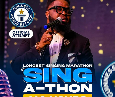 Afro-Soul Singer, Isaac Geralds Set to Break Guinness World Record for Longest Consecutive Hours of Singing.