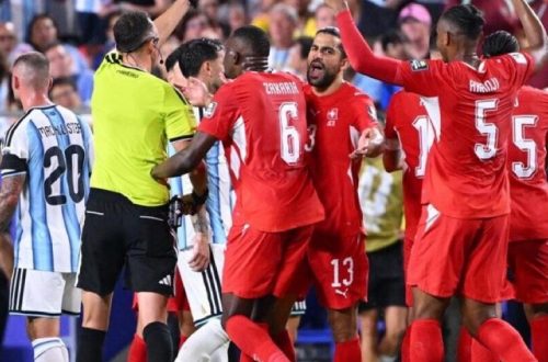 Breel Embolo’s red card against Argentina is wrong, said IFAB
